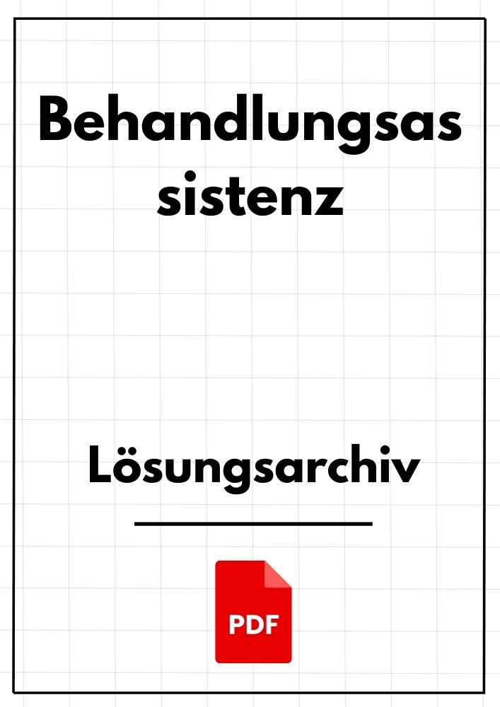 Behandlungsassistenz