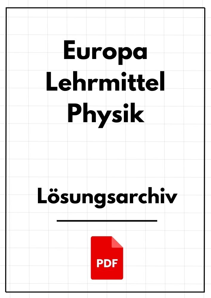 Europa Lehrmittel Physik