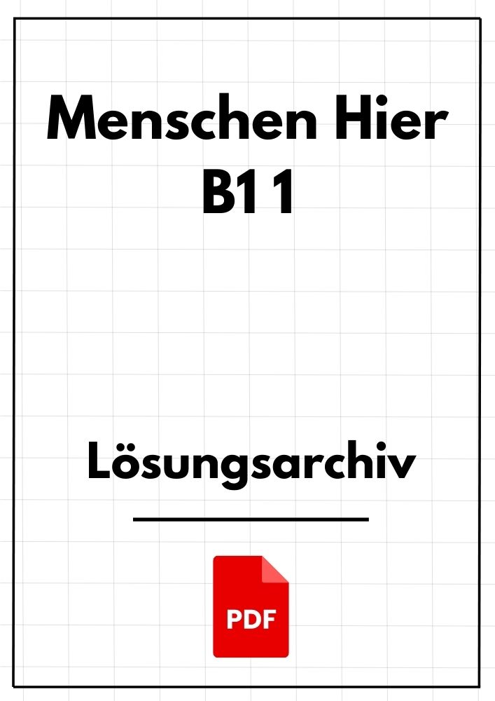 Menschen Hier B1 1