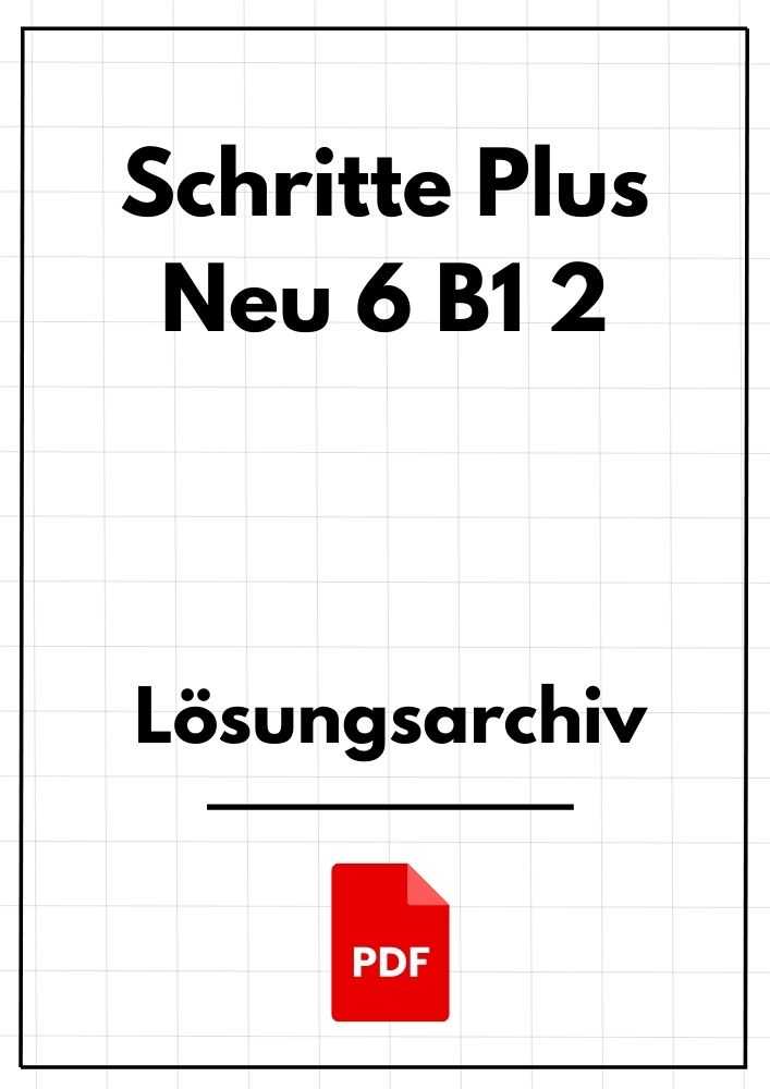 Schritte Plus Neu 6 B1 2